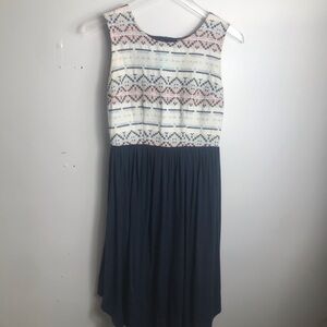 Anthropologie Dolan Embroidered Sabado Southwestern Casual Dress, XS 1788